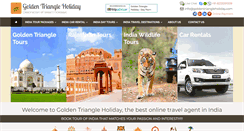 Desktop Screenshot of goldentriangleholiday.com